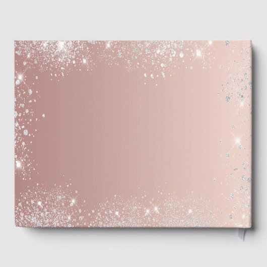 Sweet 16 Rose Goldkleid Geburtstag Gästebuch (Rückseite)