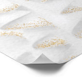 Sweet 16 Rose Goldkleid Weißer Empfang Poster (Ecke)