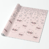Sweet 16 Rose Goldpinke Diamanten Geschenkpapier (Ungerollt)