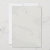 Sweet 16 Rose Grau | Silberromantische Einladung (Rückseite)