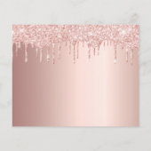 Sweet 16 Rose Schwarz Foto Save the Date Karte (Rückseite)