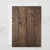 Sweet 16 Rustic Boho Blues String Lights Einladung (Rückseite)