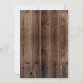 Sweet 16 Rustikale Daisy Blume Barnholz Einladung (Rückseite)