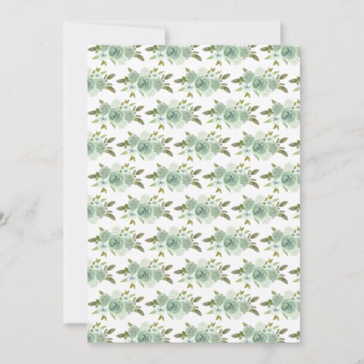 Sweet 16 Sage Green Princess Brunette Girl Einladung (Rückseite)