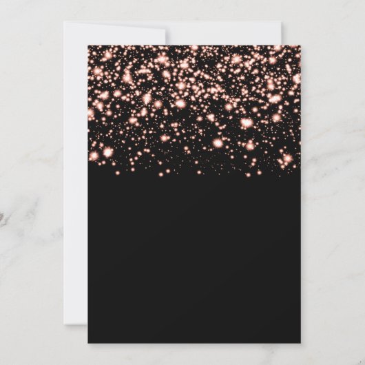 Sweet 16 "Save the Date" Rose Gold Einladung (Rückseite)