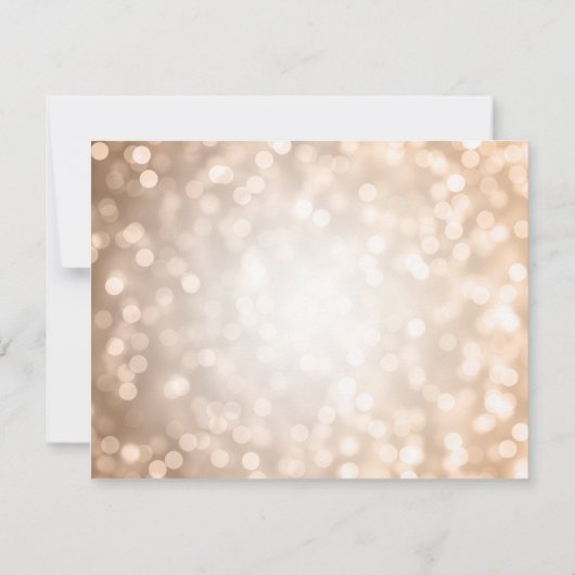 Sweet 16 Save the Date Rose Gold Glitzer Lights (Rückseite)
