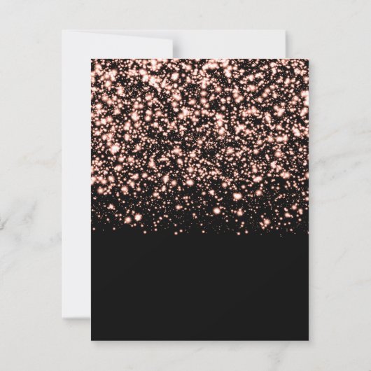 Sweet 16 "Save the Date" Rose Gold Midnight Glam Save The Date (Rückseite)