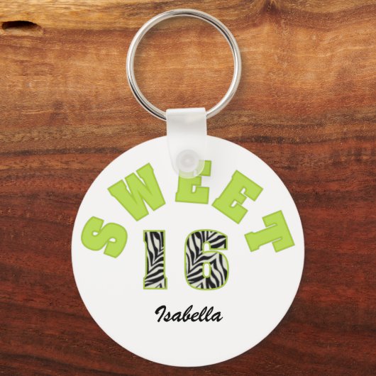 Sweet 16 Schlüsselanhänger (Vorderseite)