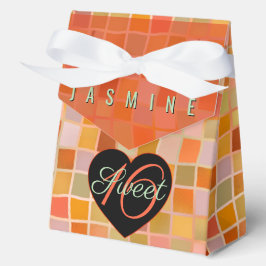 Sweet 16 Schwarz Herz Teeny Geschenkschachtel