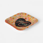 Sweet 16 Schwarz Herz Teeny Pappteller (Gewinkelt)