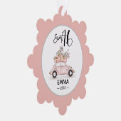 Sweet 16 Script Photo Bestie Snowflake Ornament (Rechts)