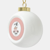 Sweet 16 Script Photo Car Pink Ornament (Rechts)