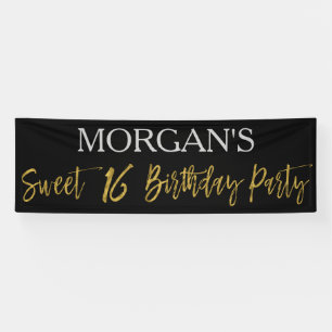 Sweet 16 Sechzehn Geburtstagsparty Banner