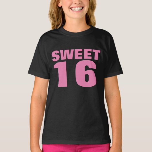 SWEET 16 SECHZEHN MÄDCHEN T - SHIRT T-SHIRTS (Vorderseite)
