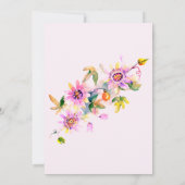 Sweet 16 Sechzehn Pink Floral Geburtstagsparty Einladung (Rückseite)