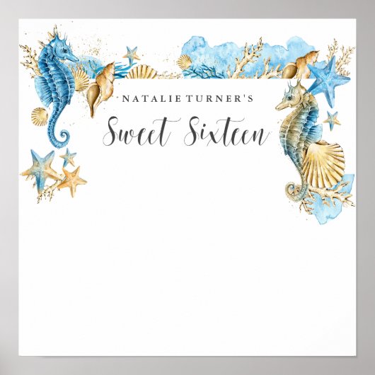 Sweet 16 Signature Message Board Poster (Vorne)