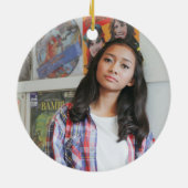 Sweet 16 Signature Script Car Foto Greenery Keramik Ornament (Hinten)