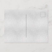 Sweet 16 silber Glitzer Geburtstag Einladungspostkarte (Rückseite)