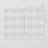 Sweet 16 silber Glitzer Staubglasur Einladungspostkarte (Rückseite)