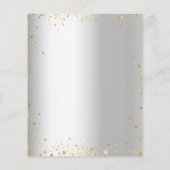 Sweet 16 silber Gold Einladung (Rückseite)