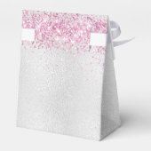 Sweet 16 silber pink Glitzer Kleid Vielen Dank Geschenkschachtel (Rückseite)