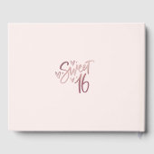 Sweet 16 Sixteen guestbook Gästebuch (Rückseite)