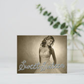 SWEET 16 SIXZEHEN DIAMOND GLAMOUR FOTO Postkarte (Stehend Vorderseite)