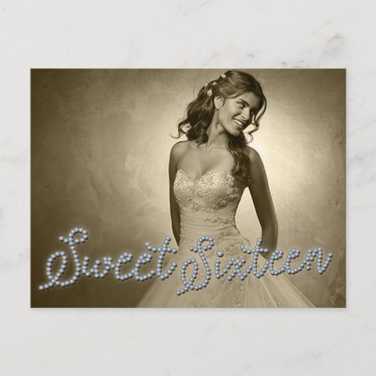 SWEET 16 SIXZEHEN DIAMOND GLAMOUR FOTO Postkarte (Vorderseite)