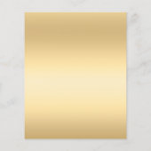 Sweet 16 Smaragdgrün Gold Kleid Blumenbudget Flyer (Hinten)