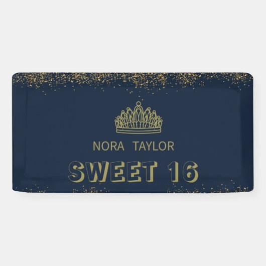 "Sweet 16 Soirée: Glam, Glitz, und Gute Zeiten! Banner (Horizontal)