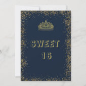 "Sweet 16 Soirée: Glam, Glitz und Gute Zeiten!" Einladung (Rückseite)