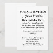 Sweet 16 Splash Bash: Poolseitige Party Einladung (Vorne/Hinten)