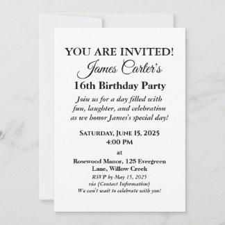 Sweet 16 Splash Bash: Poolseitige Party Einladung