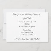 Sweet 16 Star Party Einladung (Rückseite)