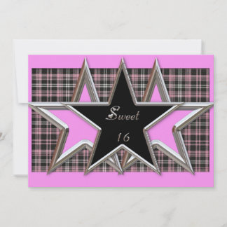 Sweet 16 Star Party Einladung
