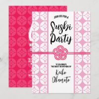 Sweet 16 Sushi Party 花 菱 七 宝 Hanabishi Shippo 紋
