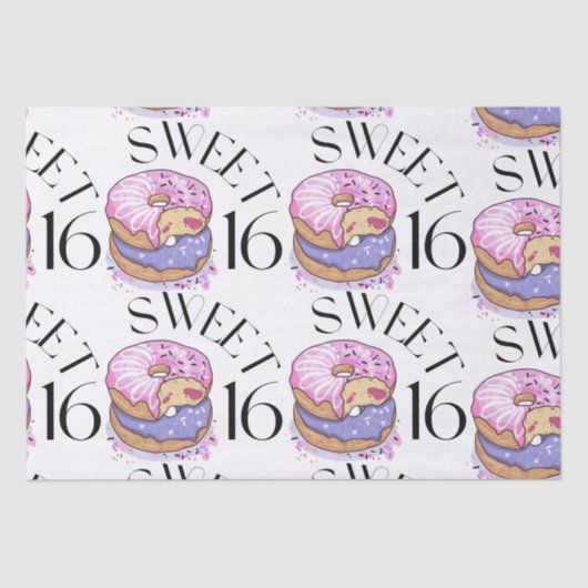 Sweet 16 Tissue Seidenpapier (Vorderseite)