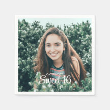 Sweet 16 Trendy Script Custom Foto