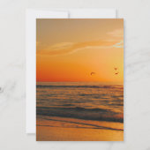 Sweet 16 Tropical Sunset Palm Beach Einladung (Rückseite)