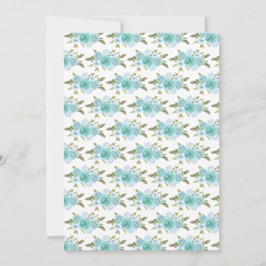 Sweet 16 Turquoise Princess Blonde Girl Einladung (Rückseite)