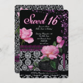 Sweet 16 und Quicenera Einladungen (Vorne/Hinten)