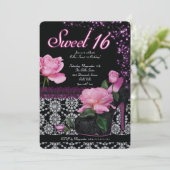 Sweet 16 und Quicenera Einladungen (Stehend Vorderseite)