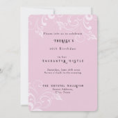 Sweet 16 Verzaubertes Schloss Einladung (Rückseite)