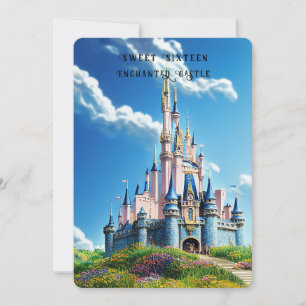 Sweet 16 Verzaubertes Schloss Einladung