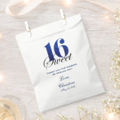 Sweet 16 Vielen Dank für Candy Bar Buffet Geschenktütchen (Ausgeschnitten)