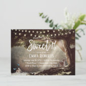 Sweet 16 Vintage Baumsaitenweiden Einladung (Stehend Vorderseite)