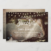 Sweet 16 Vintage Baumsaitenweiden Einladung (Vorne/Hinten)