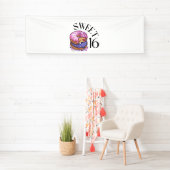 Sweet 16 Vinyl Banner 2,5x8 (Insitu)