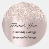 Sweet 16. Wedding Bridal Confetti Danke für die gr Runder Aufkleber (Vorderseite)