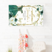 Sweet 16 Welcome Sign Butterfly Blumenkleid Banner (Insitu)